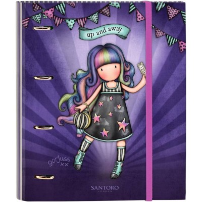 Caiet mecanic A4 cu elastic si separatoare Gorjuss - Up and Away Caiet mecanic A4 cu elastic si separatoare Gorjuss - Up and Away