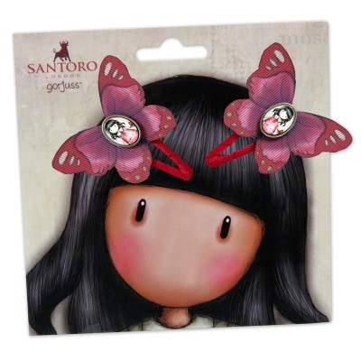 Gorjuss Set doua agrafe pentru par - Time to Fly Gorjuss Set doua agrafe pentru par - Time to Fly