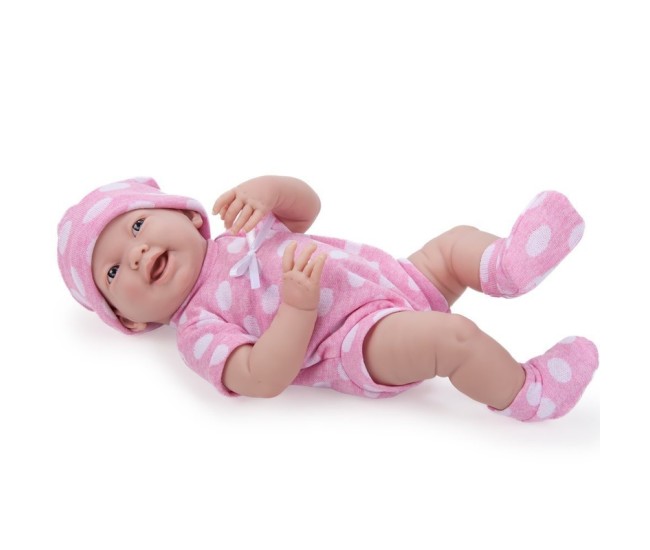 Jucarie Bebelus in costum roz