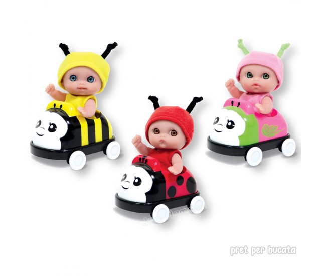Jucarie Bebelus in masinuta - Lil Cutesies