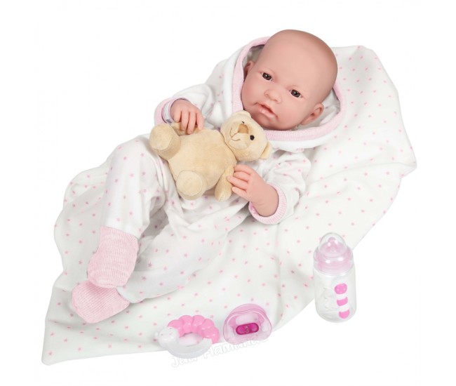 Jucarie Bebelusa in costumas cu gluga Jucarie Bebelusa in costumas cu gluga