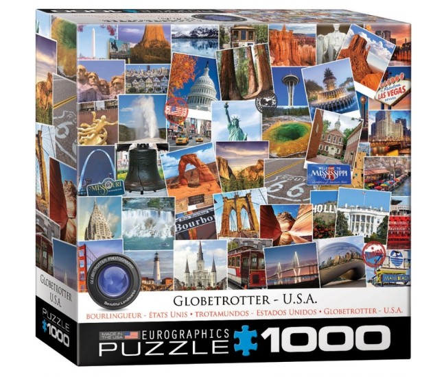Puzzle 1000 piese Globetrotter USA Puzzle 1000 piese Globetrotter USA