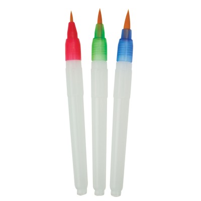 Set 3 pensule pentru pictura cu rezervor de apa - fir Taklon Set 3 pensule pentru pictura cu rezervor de apa - fir Taklon