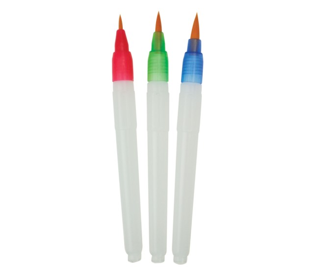 Set 3 pensule pentru pictura cu rezervor de apa - fir Taklon Set 3 pensule pentru pictura cu rezervor de apa - fir Taklon