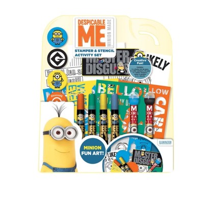 Set activitati stampila + sablon Minions Set activitati stampila + sablon Minions