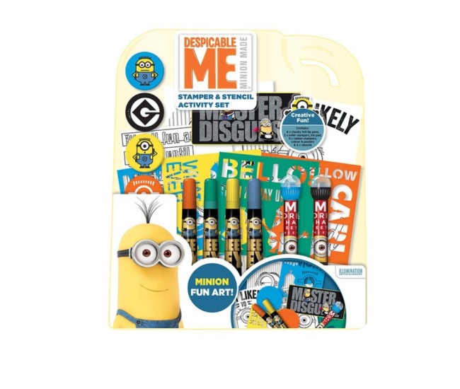 Set activitati stampila + sablon Minions Set activitati stampila + sablon Minions