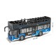 Autobuz supraetajat cu sunete, lumini si functie usi deschise scara 1:16 albastru Autobuz supraetajat cu sunete, lumini si functie usi deschise scara 1:16 albastru
