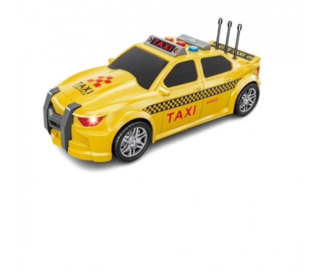 Masina taxi cu sunete, lumini, functie usi deschise City Taxi scara 1:16 Masina taxi cu sunete, lumini, functie usi deschise City Taxi scara 1:16