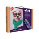 Set pictura si modelare 3d cu argila usoara, 30*40 cm - fashion corgi Set pictura si modelare 3d cu argila usoara, 30*40 cm - fashion corgi