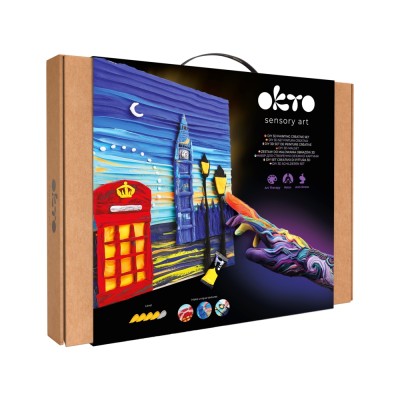 Set pictura 3d cu argila usoara, 30*40cm - london city