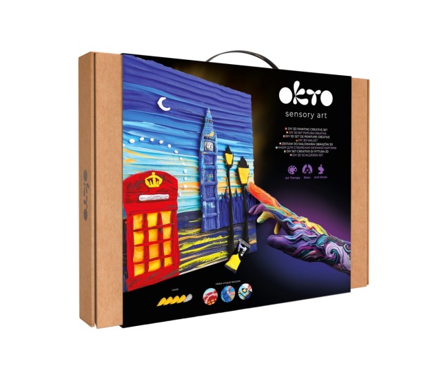 Set pictura 3d cu argila usoara, 30*40cm - london city Set pictura 3d cu argila usoara, 30*40cm - london city