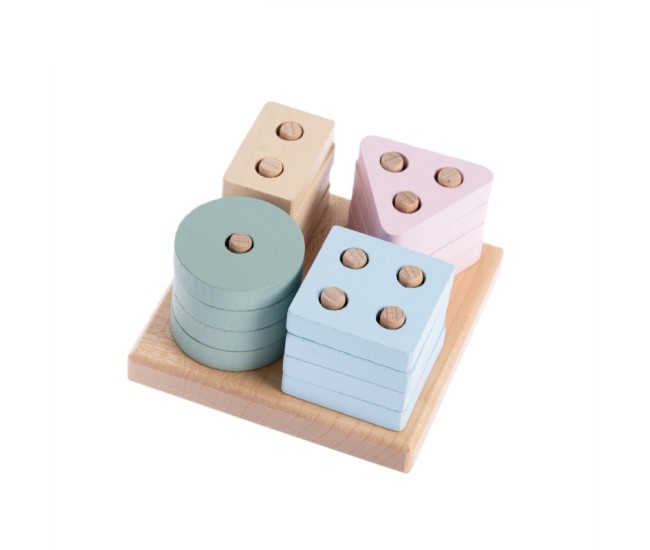 Jucarie din lemn, cubika, sortator forme geometrice 6 Jucarie din lemn, cubika, sortator forme geometrice 6