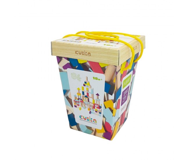 Joc din lemn, set de constructii cubika 1 Joc din lemn, set de constructii cubika 1