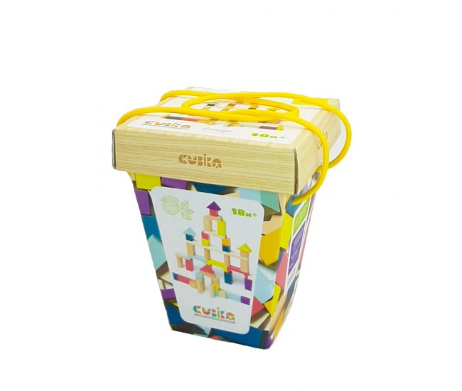 Joc din lemn, set de constructii cubika 2 Joc din lemn, set de constructii cubika 2