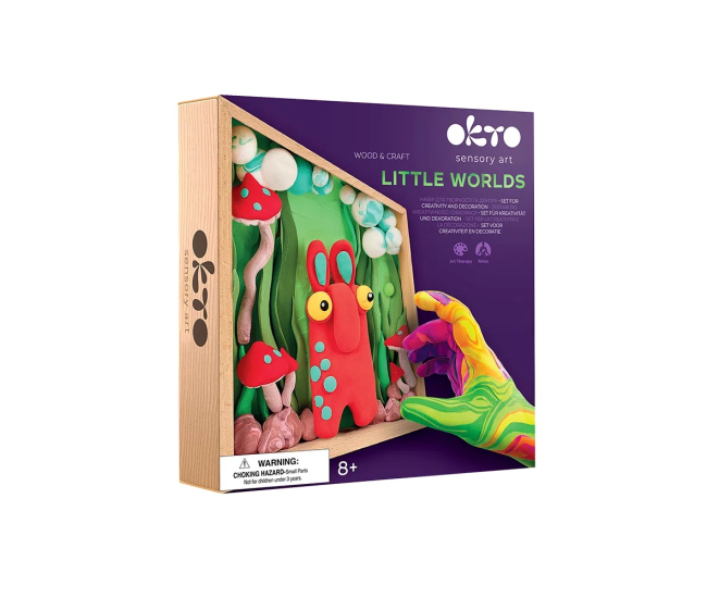 Set creatie wood & craft - little worlds, 21*21cm - mommy troll Set creatie wood & craft - little worlds, 21*21cm - mommy troll