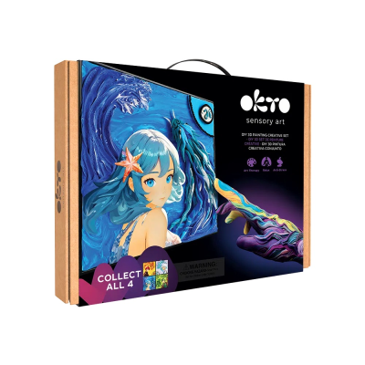 Set pictura 3d cu argila usoara, 30*40cm - manga - water