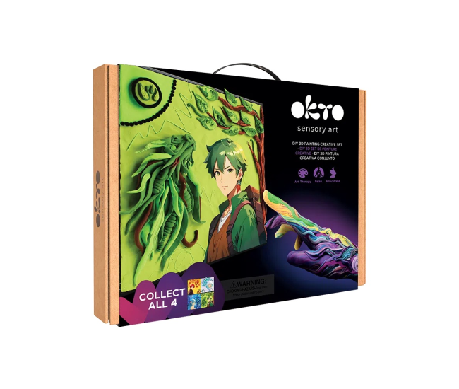 Set pictura 3d cu argila usoara, 30*40cm - manga - ground Set pictura 3d cu argila usoara, 30*40cm - manga - ground