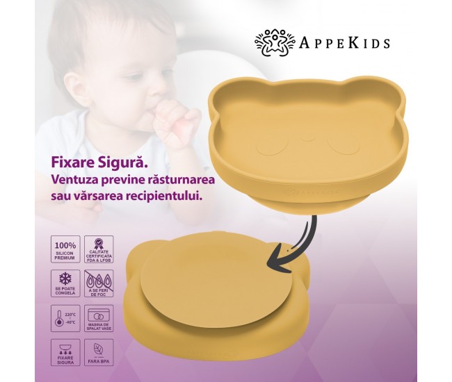 Farfurie-din-silicon-cu-ventuza-appekids-panda-honey Farfurie-din-silicon-cu-ventuza-appekids-panda-honey