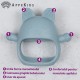 Jucarie pentru dentitie din silicon, appekids, manusa kitty - aqua blue Jucarie pentru dentitie din silicon, appekids, manusa kitty - aqua blue