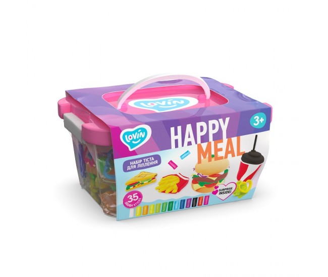 Set plastilina 100% eco, lovin'do, happy meal box Set plastilina 100% eco, lovin'do, happy meal box