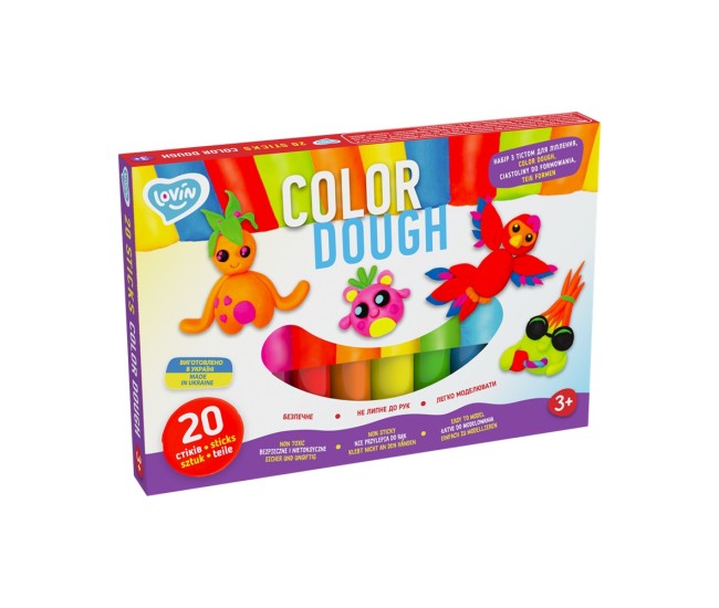 Set plastilina lovin 20 pcs*15gr - color dough Set plastilina lovin 20 pcs*15gr - color dough