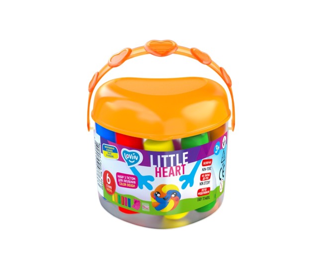 Set plastilina lovin 6 pcs*15gr - little heart