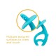 Inel gingival din silicon, mombella - elefant albastru Inel gingival din silicon, mombella - elefant albastru