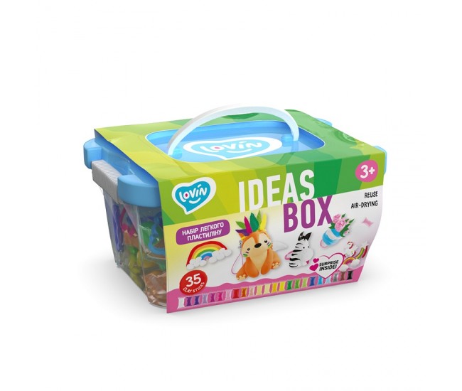 Set de creatie cu argila usoara, lovin'do, ideas box Set de creatie cu argila usoara, lovin'do, ideas box
