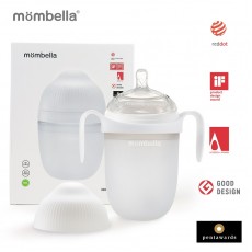 Biberon anticolici mombella breast-like, 300ml, tetina 360Ã‚Â° xl flux consistent, 100% silicon, ivory