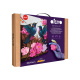 Set pictura si modelare 3d cu argila usoara, 30*40 cm - hummingbirds in love Set pictura si modelare 3d cu argila usoara, 30*40 cm - hummingbirds in love