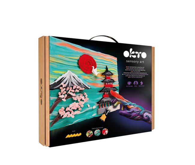 Set pictura 3d cu argila usoara, 30*40cm - japan Set pictura 3d cu argila usoara, 30*40cm - japan