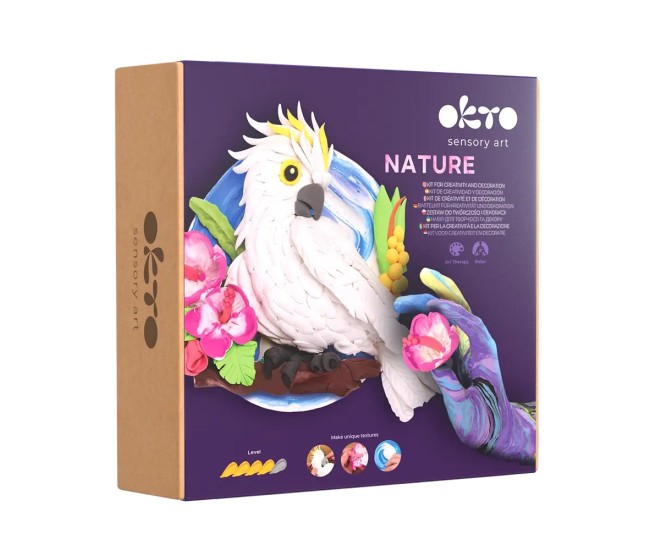 Set pictura 3d cu argila usoara, nature - cockatoo Set pictura 3d cu argila usoara, nature - cockatoo
