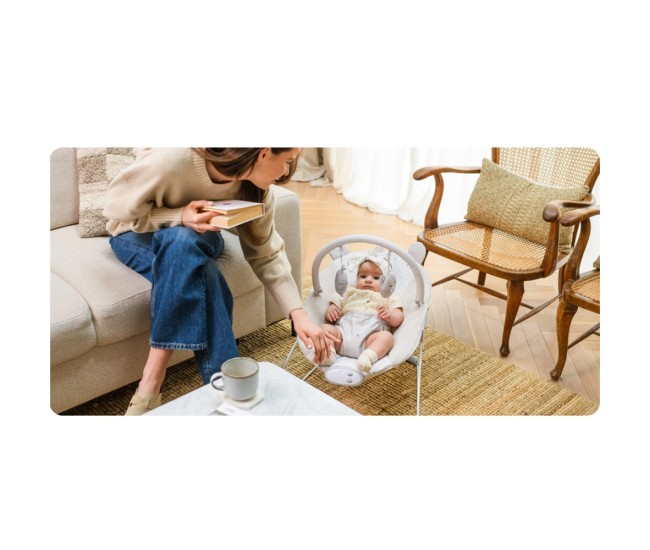 Balansoar bebelusi momi glossy - blue