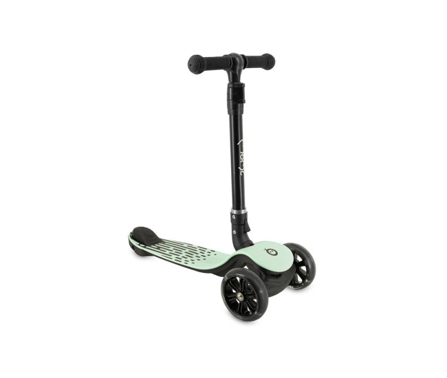 Trotineta pliabila cu roti led pentru copii, 3 ani+, momi san - verde