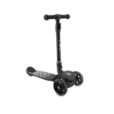 Trotineta pliabila cu roti led pentru copii, 3 ani+, momi san - negru Trotineta pliabila cu roti led pentru copii, 3 ani+, momi san - negru