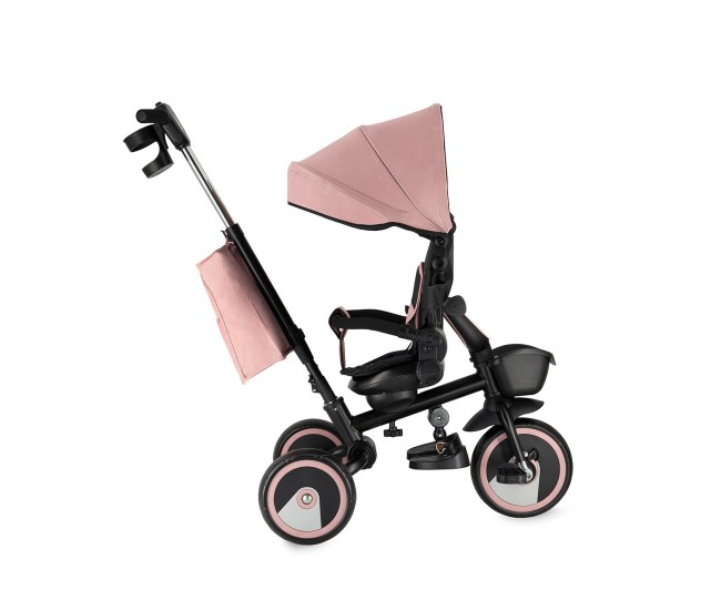 Tricicleta multifunctionala 3 in 1 cu scaun reversibil, momi ivi - pink