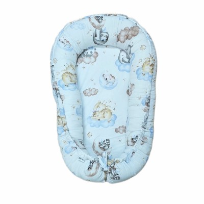 Baby nest din bumbac, appekids, clouds