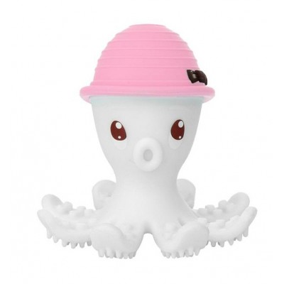 Inel gingival din silicon, mombella - octopus roz