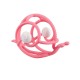 Inel gingival din silicon mombella 3 luni+, melc - pink