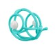 Inel gingival din silicon mombella 3 luni+, melc - teal