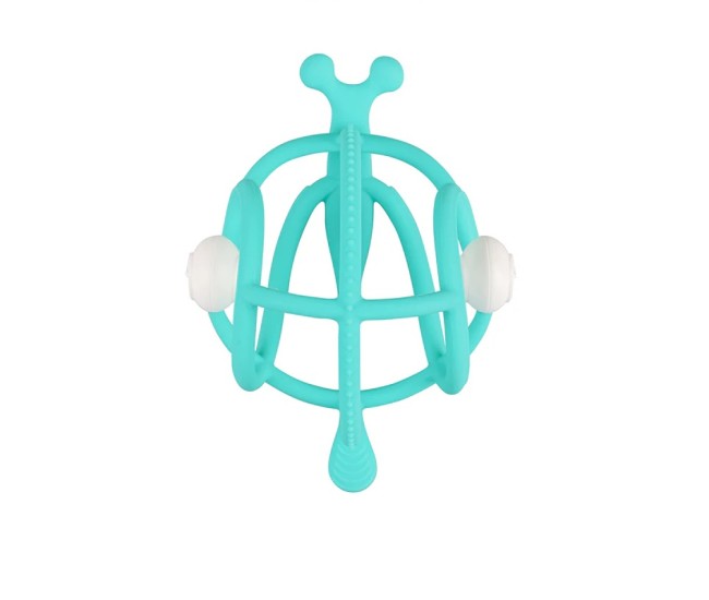 Inel gingival din silicon mombella 3 luni+, melc - teal