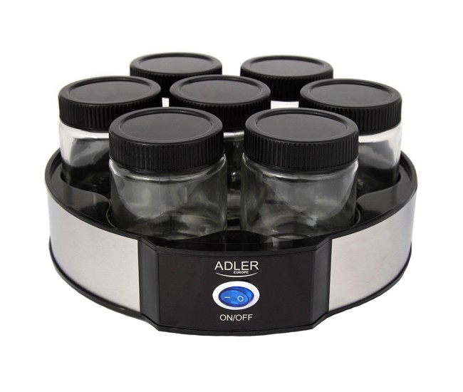 Aparat de facut iaurt 7 x200 ml borcane sticla adler Aparat de facut iaurt 7 x200 ml borcane sticla adler
