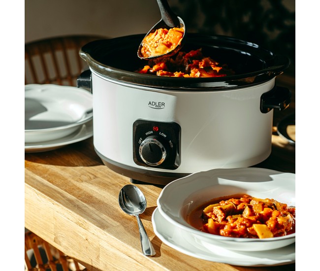 Slow cooker 5.8l ad 6413 alb adler