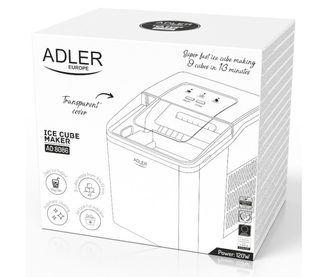 Aparat de facut gheata 100w ad 8086 adler Aparat de facut gheata 100w ad 8086 adler