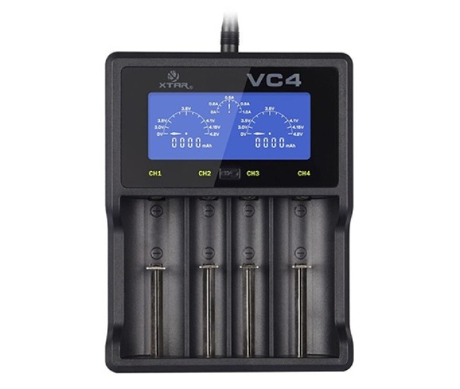 Charger acumulatori li-ion si nimh xtar vc4 Charger acumulatori li-ion si nimh xtar vc4