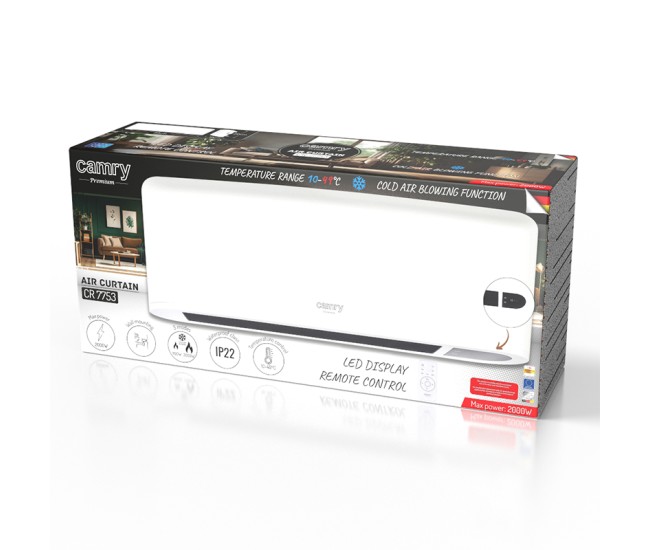 Aeroterma tip cortina display led telecomanda 2000w