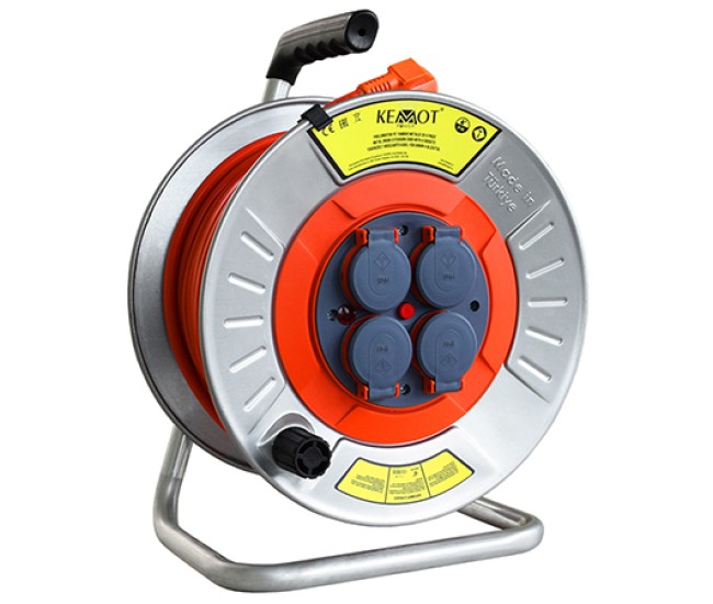 Tambur prelungitor electric metalic 3x2.5mm 30m Tambur prelungitor electric metalic 3x2.5mm 30m