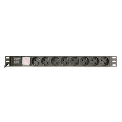 Pdu rack 1u 8 prize 3680w 3m gembird