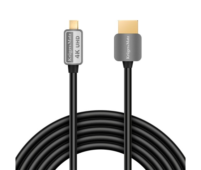 Cablu hdmi a-hdmi d 3.0m kruger&matz Cablu hdmi a-hdmi d 3.0m kruger&matz