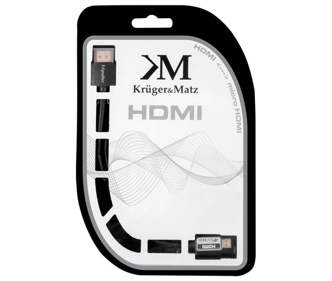 Cablu hdmi a-hdmi d 3.0m kruger&matz Cablu hdmi a-hdmi d 3.0m kruger&matz